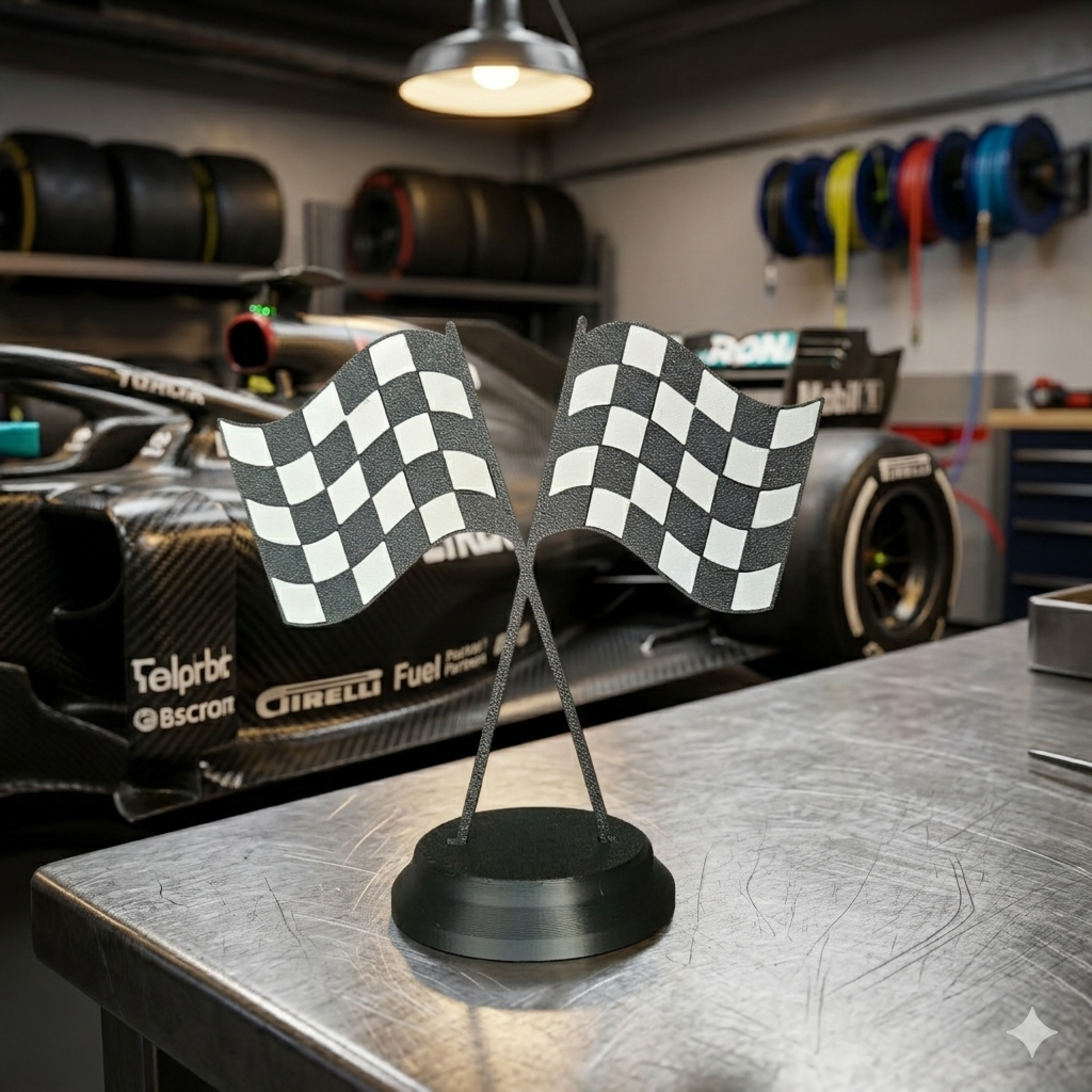Bandeiras de Corrida Decorativas – Toque Esportivo e Estilo Automotivo para seu Ambiente
