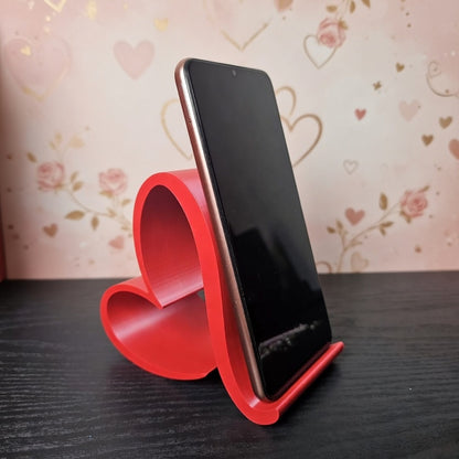 Suporte de Celular Moderno em Design Coração – Estável, Elegante e Funcional  Descrição
