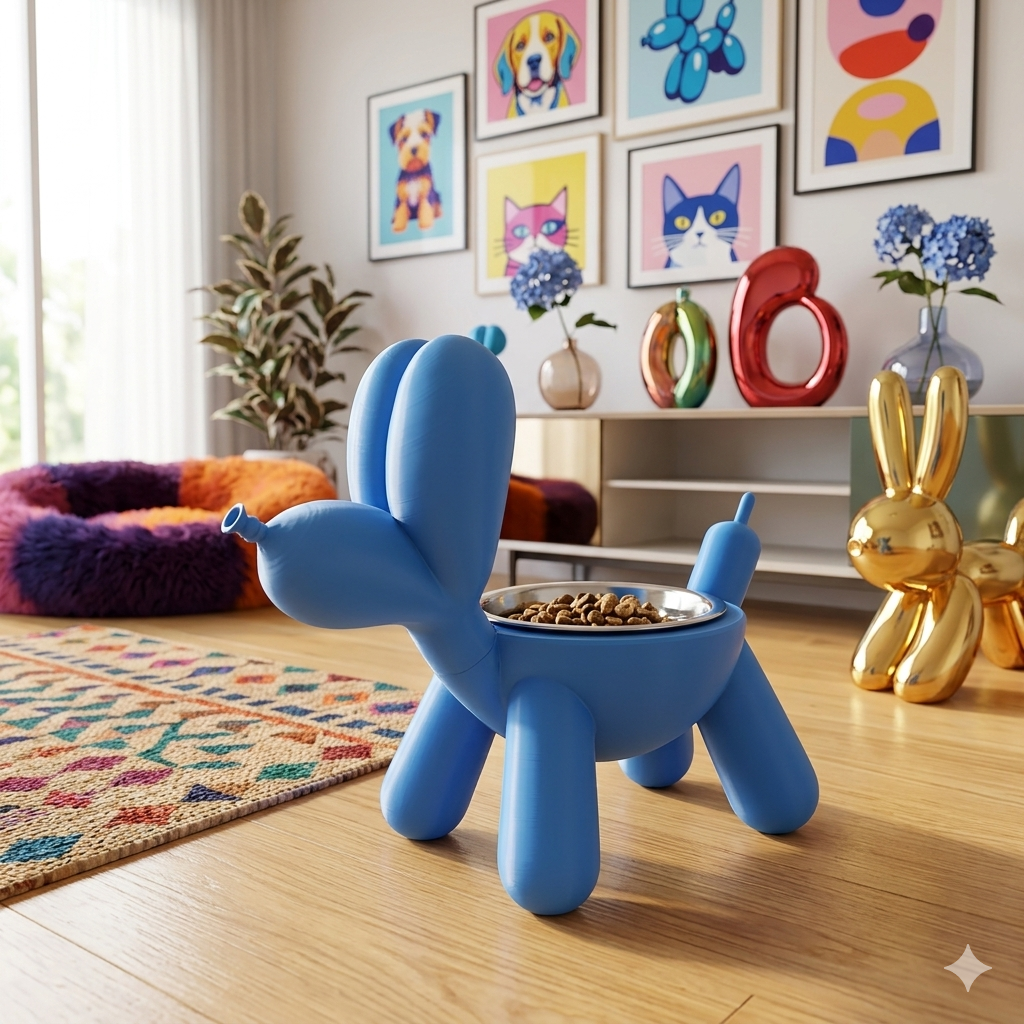Comedouro Divertido para Pets em Formato de Cachorro – Design Moderno e Funcional