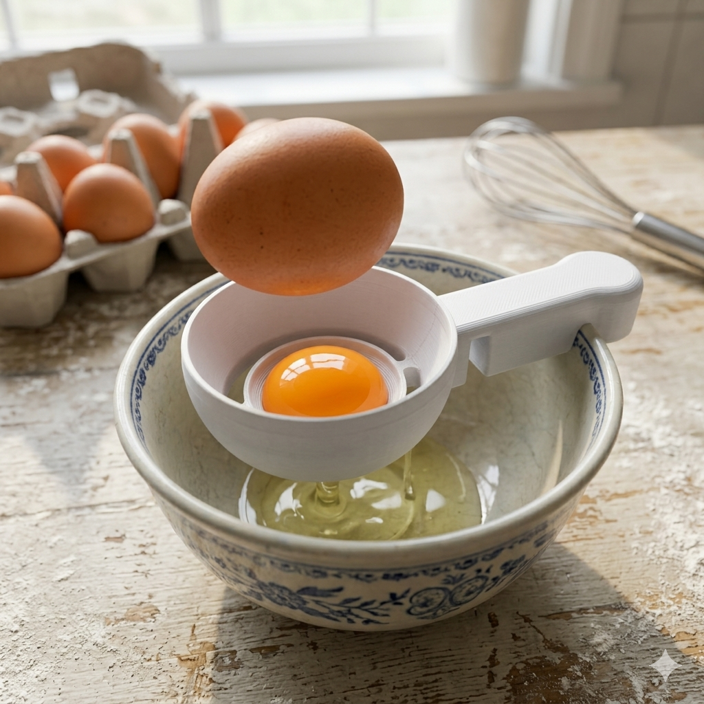 Separador de Gema de Ovo Prático – Mais Rapidez e Precisão na Sua Cozinha