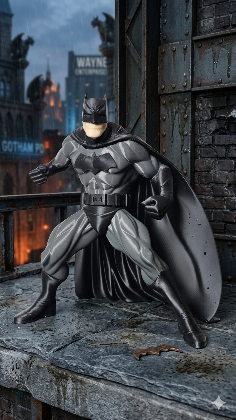 Herói Vigilante  Batman – Action Figure Decorativa Colecionável