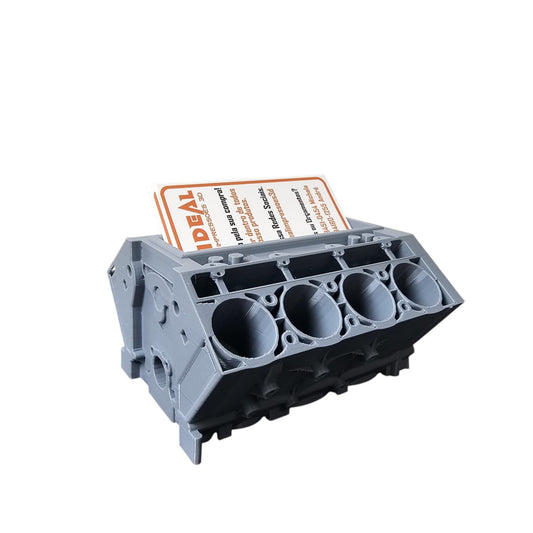 Porta Cartões Motor V8 – Organizador Criativo Automotivo com Design Realista