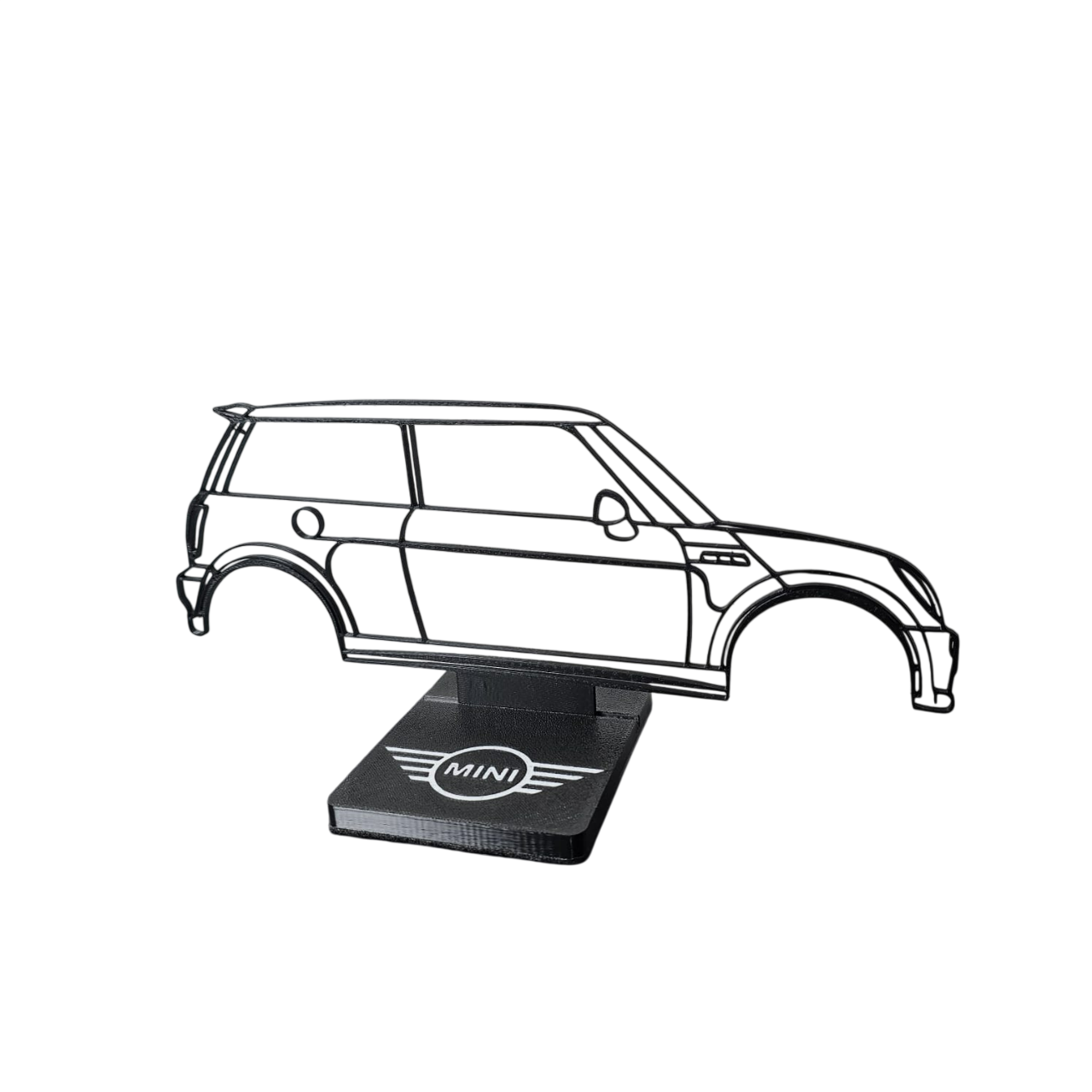 Mini Cooper Decorativo em Arte Linear – Peça Exclusiva para Apaixonados por Carros