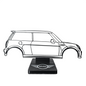 Mini Cooper Decorativo em Arte Linear – Peça Exclusiva para Apaixonados por Carros