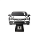 Honda Civic Decorativo em Arte Linear – Peça Exclusiva para Fãs de Carros