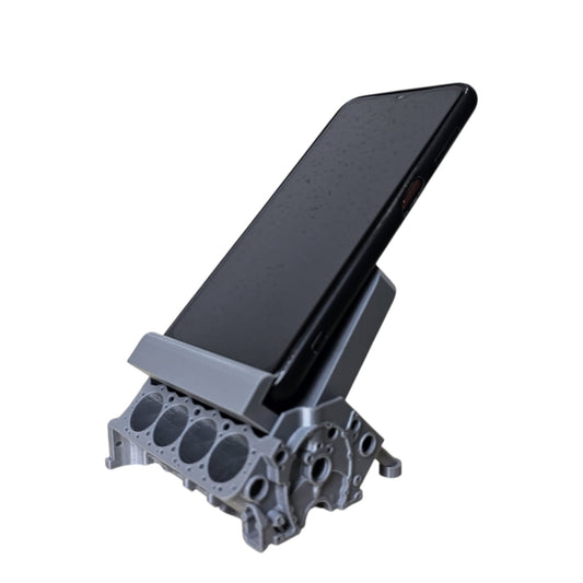 Suporte de Celular Criativo em Formato de Motor – Design Automotivo, Estável e Exclusivo