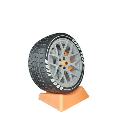 Roda Esportiva Decorativa – Design Automotivo Exclusivo com Estilo Racing
