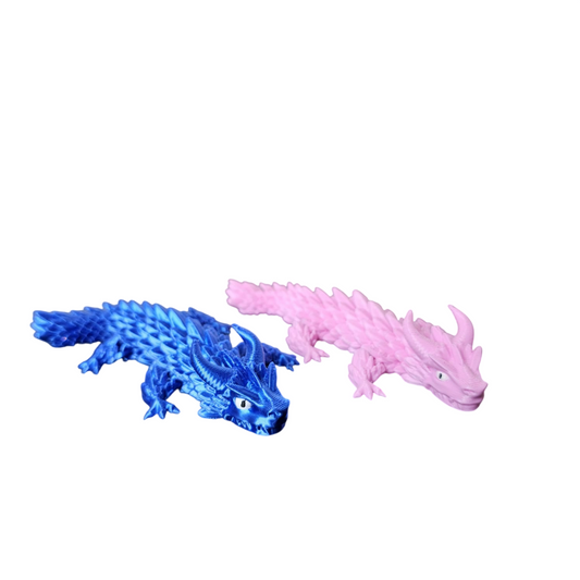 Miniaturas Dragões Articulados Coloridos – Decoração Criativa e Colecionável