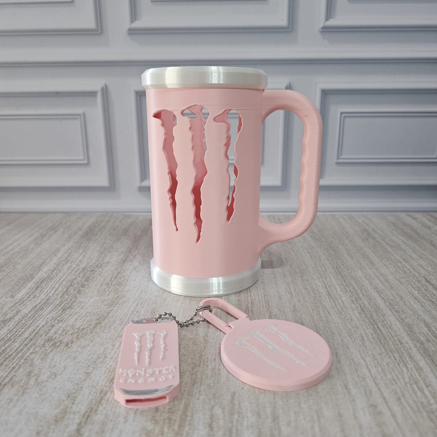 Suporte Lata de Monster Personalizada 3D com Tampa e Abridor – Kit Exclusivo para Fãs