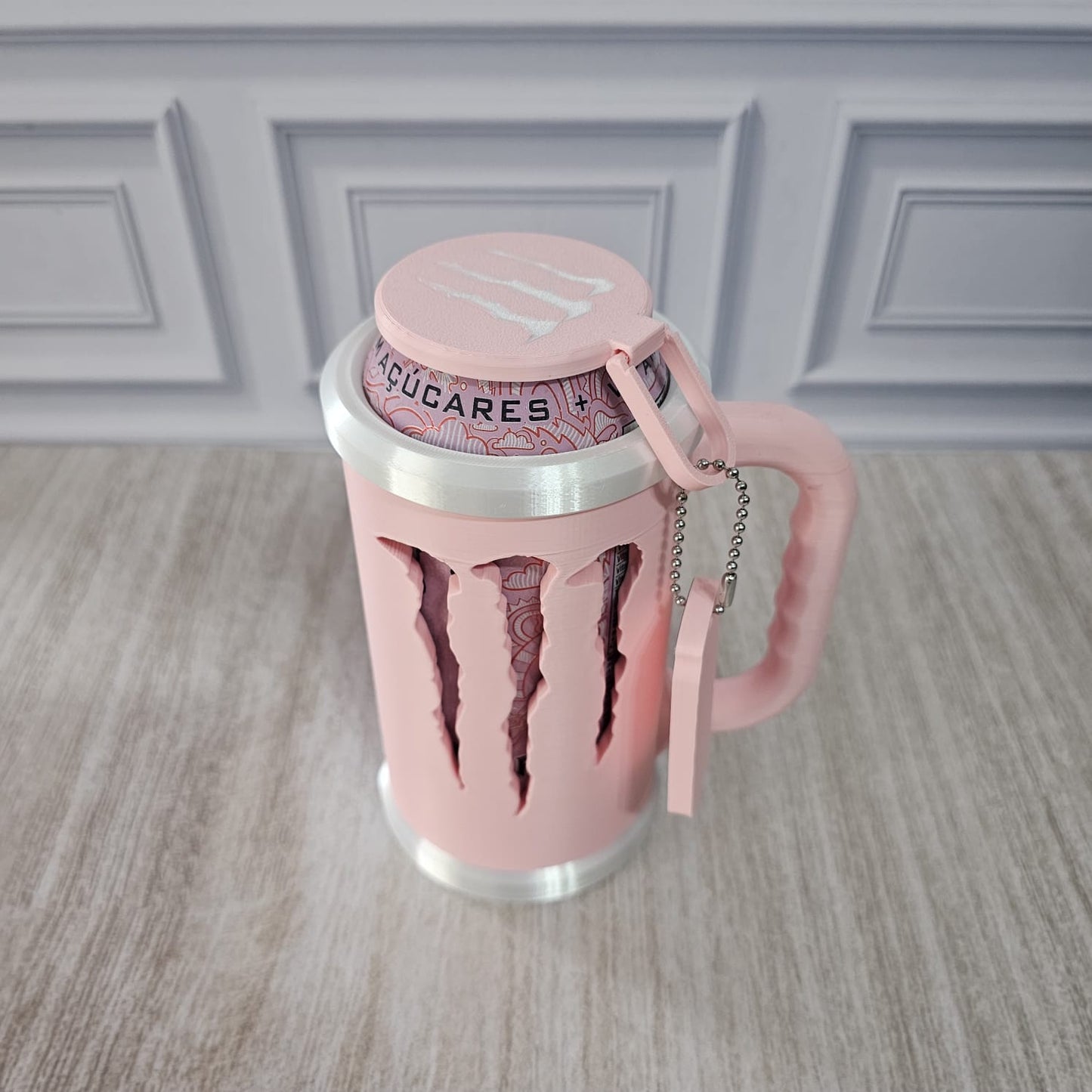 Suporte Lata de Monster Personalizada 3D com Tampa e Abridor – Kit Exclusivo para Fãs