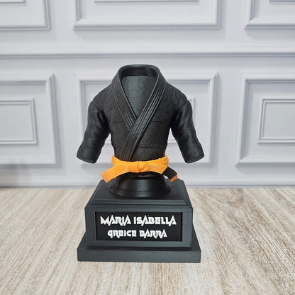 Troféu  Personalizado Kimono Jiu-Jitsu com Nome – Decoração Exclusiva