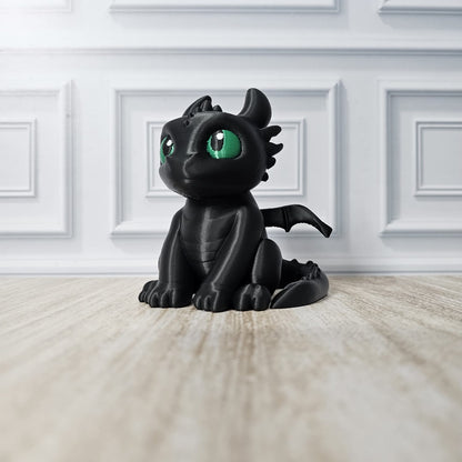 Mini Dragão Decorativo Inspirado em Fúria da Noite – Colecionável Fofo e Exclusivo