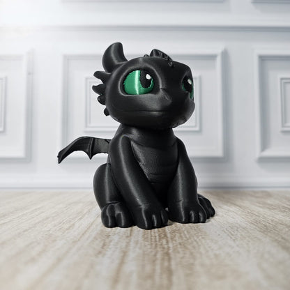 Mini Dragão Decorativo Inspirado em Fúria da Noite – Colecionável Fofo e Exclusivo