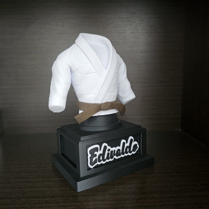 Troféu  Personalizado Kimono Jiu-Jitsu com Nome – Decoração Exclusiva