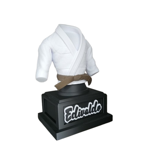 Troféu  Personalizado Kimono Jiu-Jitsu com Nome – Decoração Exclusiva