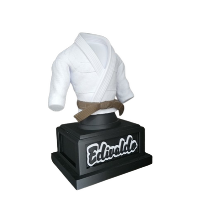 Troféu  Personalizado Kimono Jiu-Jitsu com Nome – Decoração Exclusiva