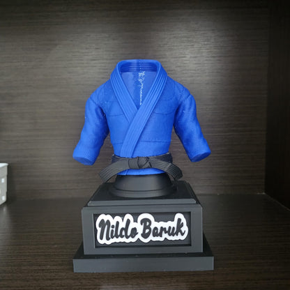 Troféu  Personalizado Kimono Jiu-Jitsu com Nome – Decoração Exclusiva