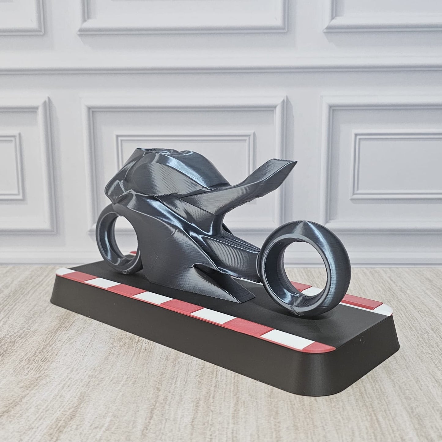 Moto Esportiva Decorativa 3D – Design Moderno e Exclusivo