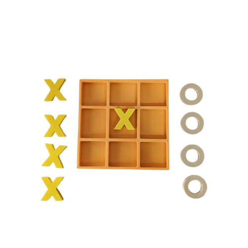 Jogo da Velha 3D Infantil e Decorativo – Diversão Clássica para Todas as Idades