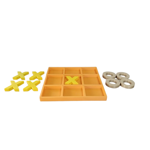 Jogo da Velha 3D Infantil e Decorativo – Diversão Clássica para Todas as Idades