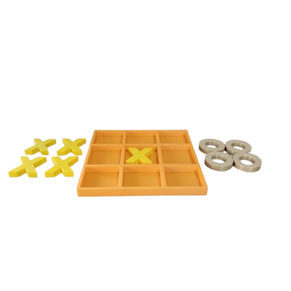 Jogo da Velha 3D Infantil e Decorativo – Diversão Clássica para Todas as Idades