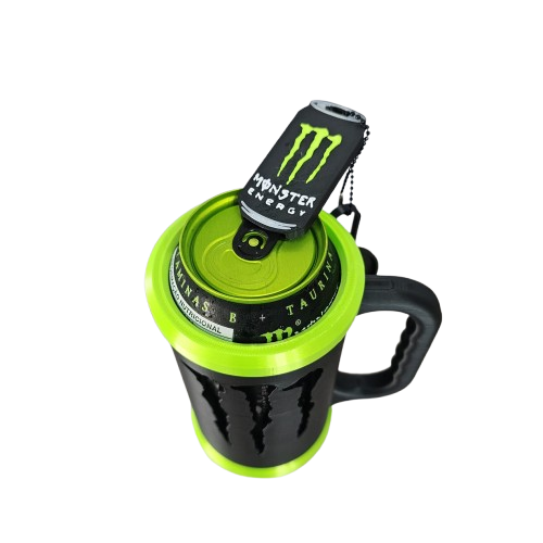 Suporte Lata de Monster Personalizada 3D com Tampa e Abridor – Kit Exclusivo para Fãs
