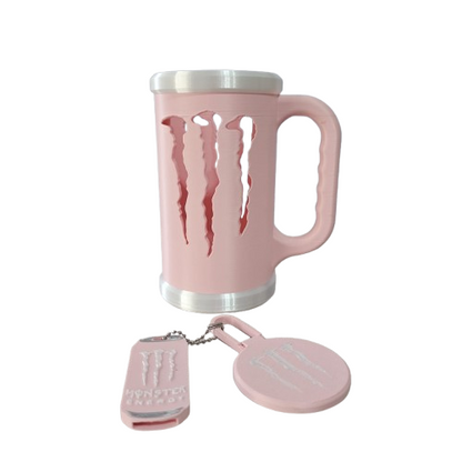 Suporte Lata de Monster Personalizada 3D com Tampa e Abridor – Kit Exclusivo para Fãs