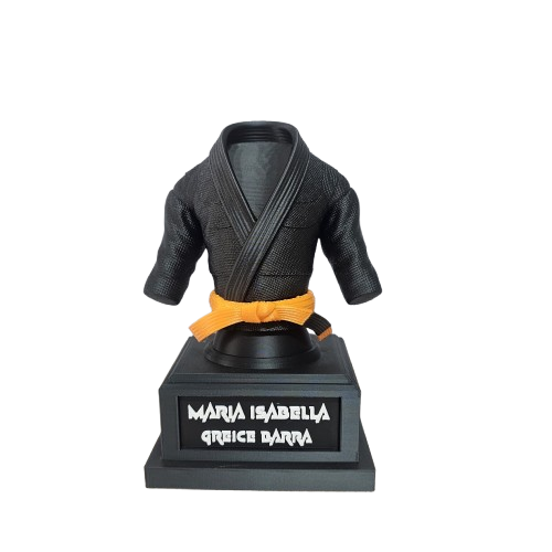 Troféu  Personalizado Kimono Jiu-Jitsu com Nome – Decoração Exclusiva