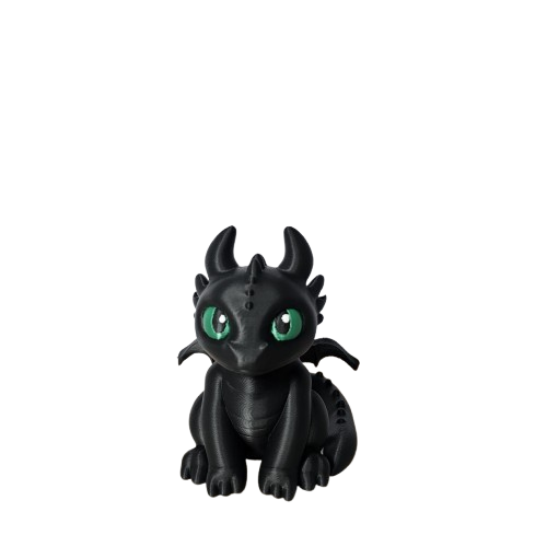Mini Dragão Decorativo Inspirado em Fúria da Noite – Colecionável Fofo e Exclusivo