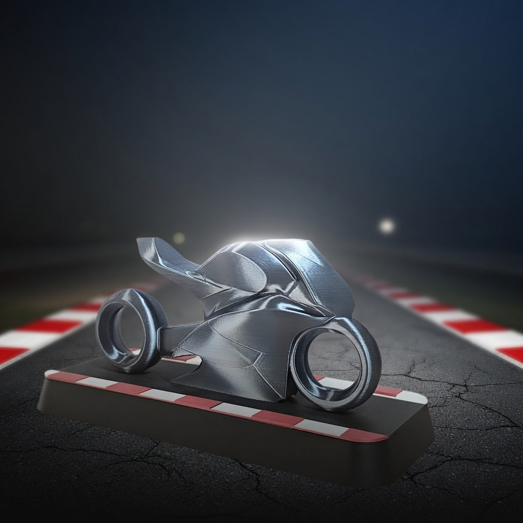 Moto Esportiva Decorativa 3D – Design Moderno e Exclusivo